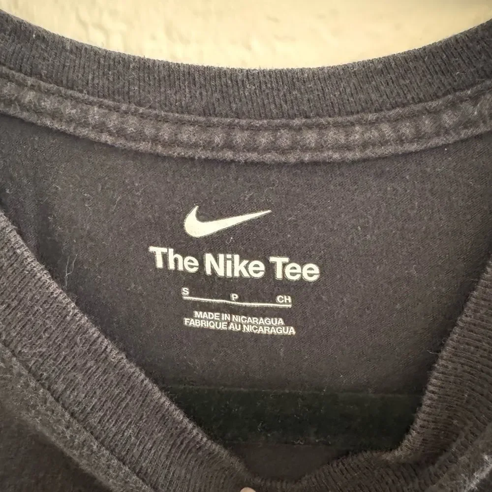 Nike Black T-Shirt with Green Print